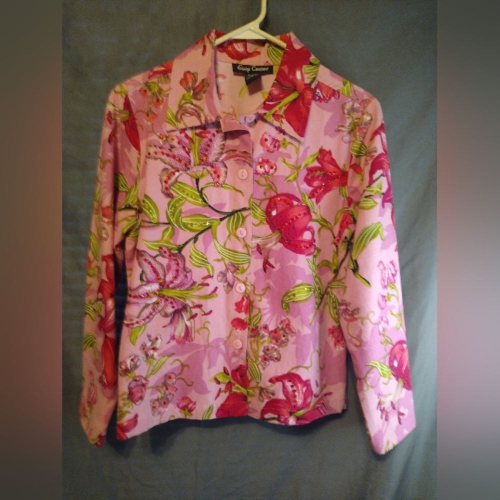 Gaudy Couture butterfly denim jacket